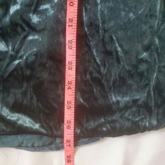WAYF Dress SZ S Teal Green Velvet Ruffle Cocktail One‎ Shoulder Soft Short Fairy - Picture 9 of 9